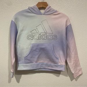 kids purple adidas hoodie sweater long sleeve jacket top